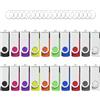 Wooolken Chiavetta USB da 1 GB, confezione da 20, chiavetta USB 2.0 da 1 GB, per PC/laptop/archiviazione dati (con portachiavi)