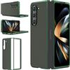 MATEPROX Cover Compatibile con Samsung Galaxy Z Fold 5 Custodia con Cornice Placcata, Ultra Sottile e Leggera Cuoio Protezione Custodia per Galaxy Z Fold 5 5G 2023-Verde