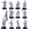 Forged Terrain Cavalieri medievali Spadaccini su Foot Unità principale, Highlands Miniature Storico Giochi di ruolo da tavolo Figurine TTRPG NPC