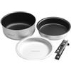 Fire-Maple Frost Set di Pentole da Campeggio Ultraleggere Kit di Cottura Compatto in Alluminio con Pentola Antiaderente, Padella, Piastra e Utensili da Campeggio a Pinza per 1-2 Persone