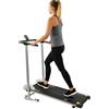 Sunny Health & Fitness Tapis roulant manuale, non elettrico, pieghevole e dal design compatto, pedana silenziosa, monitor digitale per appartamento, palestra, ufficio domestico