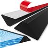 Drenky 200CM Barriera Doccia Ferma Acqua, Stop Acqua Soglia Per Bagno Silicone Arresto Doccia Autoadesivo Soglia Doccia Pieghevole, Separazione Umido/asciutto, Per Bagno, Lavello Della Cucina, Nero