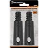 ROLLINGDOG Adattatore per palo di prolunga 2PC- adatta le estremità affusolate alle estremità filettate, ideale per aste di estensione stile Click-in