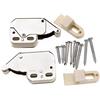 Be In Your Mind 2 pz Mini Chiusura a Molla Push per Aprire Tocco Cattura Chiusura a Sgancio a Molla Caricata Automatica Touch Latch per Finestra Capannone Cancello Armadietto Porta