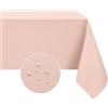 Softalker Tovaglia Rosa Rettangolare 100x140 cm Antimacchia Elegante Tovaglia 4-6 posti Tovaglie Autunnale da Esterno Impermeabile per Protezione piccolo Tavolo per Natalizia, Feste, Capodanno 2024