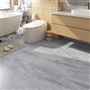FunStick Piastrelle Adesive Cucina Effetto Cemento Pietra Grigio Chiaro 30X60CM 5 Piastrelle Adesive Pavimento PVC Adhesivo Soggiorno Bagno Impermeabile Mattonelle Adesive Cucina Grigio Chiaro Marmo