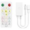 BTF-LIGHTING SP646E Controllore LED SPI Bluetooth monocolore 2.4Ghz Compatibile con FCOB 5050 5630 monocolore DC5V/DC12V/DC24V Funziona con telecomando/APP di controllo 2.4G RF Modalità musica