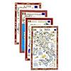 BLU RITMO Canovacci Cucina Cotone Italia 55x85 cm - Cibi - 4 pezzi | Set strofinacci cucina cotone, Made in italy, Asciughini, Canovaccio, Idea regalo, Panno multiuso, Panni cucina