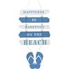 Wuuooei Targa Decorativa Porta, Targa in Legno con Scritta, Cartello da Parete, Nautica da Spiaggia Infradito Decorazione, Decorazione per Porta in Stile Oceano, per Caffè, Bar, Pub, Ristorante, 47x19,5 cm