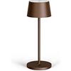Madrigal Stilosa Lampada da Tavolo Senza Fili - Abat Jour Led Ricaricabile Scrivania e Comodino di Design - Lume Touch USB C - Luce Wireless Salotto - Dimmerabile - Lampade Ristorante - Bronzo