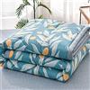 Chickwin Trapuntino Copriletto Matrimoniale Singolo, 3D Semplice Reversibile Coperta Primaverile Autunnale Trapunta Estivo Trapuntato Coperta Letto per Camera da Letto (150x200cm,Lago Blu)