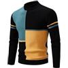 Mobanna Golfino Uomo Invernali Maglia Lupetto - Maglioni Cotone Leggere Maglione Lana Maniche Lunghe Autunno Dolcevita Elegante Collo Alto Manica Lunga Invernale Casual Girocollo Slim Fit Scollo A V
