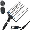 Campagnola Hercules 6 ECO Plug-in - Asta in carbonio da 150-220 cm - Abbacchiatore elettrico a batteria - 21.6V 5Ah