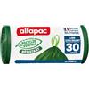 ALFAPAC - 20 sacchetti da 30 l con laccetti scorrevoli, ultra resistenti, Vegetal Origin