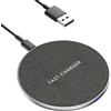 sccvee Caricatore wireless, Caricatore senza fili veloce fino a 20W compatibile con Samsung Galaxy S24/S23/S22/S21, compatibile con iPhone 12/13/14/15/16 serie