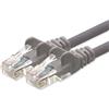 1aTTack.de 1aTTack - Cavo Patch di Rete CAT5e UTP con 2 spinotti RJ45 Grigio 30m 30 Metri