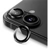 JETech Pellicola Fotocamera per iPhone 16 6,1 Pollici e iPhone 16 Plus 6,7 Pollici, 9H Vetro Temperato Cover Anello Individuale in Metallo, HD Chiaro, 1 Set (Nero)