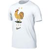 Nike Men's Top FFF M Nk Crest Tee, White, FV8583-100, M