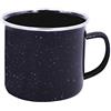 Milestone Camping Stoviglie smaltate Milestone - Tazza Smaltata, Colore Nero, 0,35 Litri