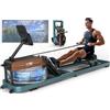 VOWVIT Vogatore,Vogatore Professionale per Casa,Vogatore Pieghevole con Resistenza ad Acqua, Vogatore con Monitor Bluetooth e Supporto Tablet Regolabile, Carico Massimo 160 kg