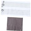 DIYEAH 1 Set Lavagna del personale lavagna decorativa lavagna didattica nota musicale calamite tavola a doghe lavagna musicale pentagramma magnetica Adesivo magnetico