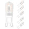 WULUN G9 lampadine LED 3W, G9 Luce Bianca Calda 3000K, equivalente 30W lampada alogena, 250LM, risparmio energetico, non dimmerabile, 6 Pezzi