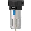 Güde Filtro separatore acqua 1/4 (filettatura di collegamento IG 1/4, massima pressione di esercizio 10 bar, per montaggio su compressori/tubi dell'aria compressa, con valvola di scarico)