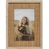 SUMGAR Cornice Boho 10x15, Cornice Per Foto 10x15 Per Il Muro, Cornice Per Foto In Bambù Naturale Intrecciato Da Parete O Regalo Da Tavolo Per Famiglia, Mamma, Papà, Nonna, Amici