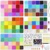 BIBOKLTIY 114 Colori Kit Perline Vetro, 29300pz 3mm Set per Braccialetti