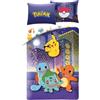 Halantex Pokémon Città Copripiumino Singolo 140x200 + Federa Pikachu