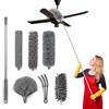 FumyFumy spolverino telescopico, togli ragnatele allungabile Set 7-in-1