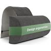 Well B4 Poggiatesta per divano con contrappeso (100% spugna memory foam) - cuscino cervicale, Cuscino per il collo, Cuscino per la lettura, Cuscino per poltrona e sedia gaming, Poggiatesta auto cuscini sdraio