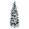 KONTE.DESIGN Albero di Natale Innevato slim PRAGA 210 cm