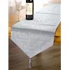 Emma Barclay Runner da tavola, Argento, 13x72 (33x183cm)