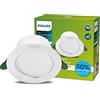 PHILIPS Diamond Cut UltraEfficient, Faretto ad incasso, Seconda generazione, 2W, 310lm, 80cm, Luce Bianca Calda 3000K, Bianco