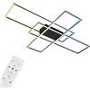 BRILONER - Lampada da soffitto a LED con telecomando, dimmerabile, regolabile da bianco caldo a bianco freddo, lampada a LED, lampada da soffitto, lampada da soggiorno, camera da letto, lampada da