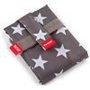 TATAY Sacchetto Porta Merenda Riutilizzabile - Urban Food Tessile Baguette | Porta Panino Regolabile con Nastri | Fodera PEVA Impermeabile | Senza BPA | 72,5x0,3x44 cm, Grigio con Stelle