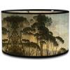 FANSU Tamburo Paralume E27 Vintage Paralume In Bambù per Lampadario con Paralume Paralume Lampada da Terra Paralume per Lampada Tavolo Accessorio (Alberi,30 * 20cm)