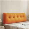 Treer Cuscino da Lettura per Letto Grande Cuscino Schienale Divano Cuscino Lombare per Testiera Wedge Cuscino Cuscino di Supporto Cuscini per Poggialetto Tinta Unita (80 * 40 * 12cm,Arancione)