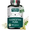 RAIBU Quercetina 500 mg Pura - 180 Capsule (6 MESI di Fornitura) I 95% di Contenuto di Quercetina I Estratto di Sophora Japonica I Integratore di Flavonoidi I Testato in Laboratorio e Vegano, Raibu