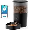 IMIPAW Distributore Automatico Cibo Gatti, Controllato da APP, 2.4G WiFi Alimentazione a Distanza, 10 Pasti al Giorno, 3L Dispenser Cibo Secco per Animali Di Piccola e Media Taglia