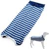 GHEART Tutine per Cani Post Operatorie,Tuta di Recupero per Cani,Post Operatorio Protezione di Ferite Addominali,Anti Leccamento,Abbigliamento per Cure Chirurgiche Del Cane,Sostituisce Collare,Strisce,M