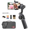 ZHIYUN Smooth 5 Combo [Ufficiale] Stabilizzatore Smartphone a 3 assi, Telefono Gimbal per iPhone e Android, con Treppiede, Borsa, 2 Luci 300lm e Zoom per Vlog, Youtube e TikTok