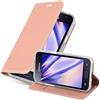 Cadorabo Custodia Libro per Samsung Galaxy J1 2016 in CLASSY ORO ROSA - con Vani di Carte, Funzione Stand e Chiusura Magnetica - Portafoglio Cover Case Wallet Book Etui Protezione