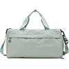 YYKSYDPT Borsa da Palestra, Borsone Sportivo Unisex con Scomparto per Scarpe e Tasche Bagnate, Borse da Fine Settimana per Nuoto Yoga, Borsa da Viaggio per Valigia (Verde)