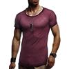 Leif Nelson T-Shirt Uomo Estate Collo Rotondo (Rosso, Taglia XXL), vestibilità Regolare, 100% Cotone, Basic Casual Maglietta Uomo a Manica Corta