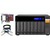 QNAP Box per HD esterno QNAP TL-D800S contenitore di unità archiviazione HDD/SSD Nero, Grigio 2.5/3.5" [TL-D800S]