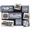 Nostalgic-Art Set di Magneti retrò, Ford Mustang - Boss - Idea regalo per accessori per auto, Decorazione del frigorifero, Design vintage, 9 pezzi