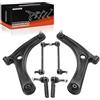 Frankberg 2x Braccio di controllo + 2x Asta di accoppiamento + 2x Testa del Tirante Compatibile con Caliber Compass MK49 Patriot MK74 Replace# 05105040AH,05105041AG