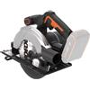 WORX WX526.9 Sega circolare a batteria 20 V - 165 mm - angolo di inclinazione 0 - 50° regolazione senza attrezzi - 55 mm taglio massimo (90°) - design compatto - adattatore di aspirazione - senza
